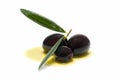 Three fresh olives