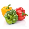 Three fresh sweet pepper