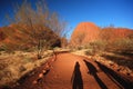 Three friends on the road to Kata Tjuta