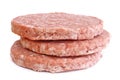 Three Frozen Hamburger Patties