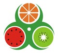 Three fruit icon