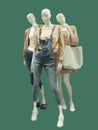 Three full-length female mannequins Royalty Free Stock Photo