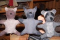 Toy Cats Handmade of Felted Wool