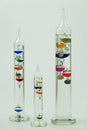 Three Galileo thermometers