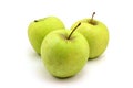 Three garden green apple