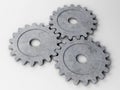 Three gear to place concepts Royalty Free Stock Photo