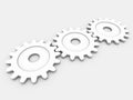 Three gear to place text Royalty Free Stock Photo