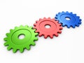 Three gear to place text Royalty Free Stock Photo