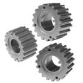 Three gears Royalty Free Stock Photo