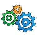 Three gears Royalty Free Stock Photo