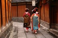 Three geishas Royalty Free Stock Photo