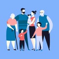 Big Family Together. Three Generations Royalty Free Stock Photo
