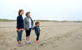 Three generations female watching the sea Royalty Free Stock Photo