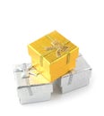 Three gift boxes