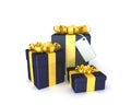 Three gift boxes