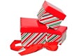 Three Gift Boxes with Ribbon Royalty Free Stock Photo