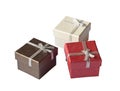 Three gift boxes Royalty Free Stock Photo