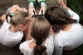 Three Girls Playing Royalty Free Stock Photo