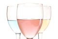 Three glasses Royalty Free Stock Photo