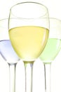 Three glasses Royalty Free Stock Photo