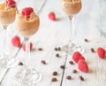 Three Glasses Of Irish Cream Liqueur Royalty Free Stock Photo