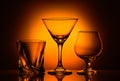 Three glasses Royalty Free Stock Photo