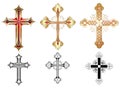 Three gold cross