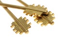 Three gold keys