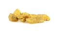 The Three gold nuggets isolated on white Royalty Free Stock Photo