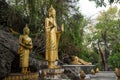 Buddha statues at Mount Phousi Royalty Free Stock Photo