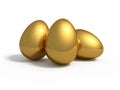 Three golden eggs