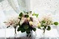 Three gorgeous white bouquets