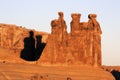 The Three Gossips at Arches National Park Royalty Free Stock Photo