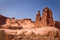 Three gossips, Arches National park, Utah Royalty Free Stock Photo