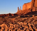 Three Sisters, Monument Valley, Arizona.