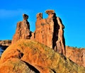 Three Gossips Rock Formation, Arches National Park.
