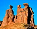 Three Gossips Rock Formation, Arches National Park. Royalty Free Stock Photo
