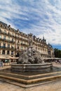 The three graces fountain at Place de la Comedie