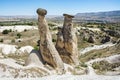 Three Graces rock formation near Urgup in Cappadocia,