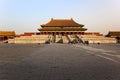 Three Great Halls. Forbidden City. Beijing, China. Royalty Free Stock Photo