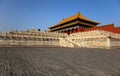 Three Great Halls Palace. Forbidden City. China Royalty Free Stock Photo