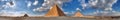 The Three Great Pyramids of Giza Royalty Free Stock Photo