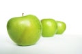 Three Green Apples Royalty Free Stock Photo