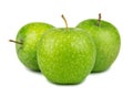 Three green apples