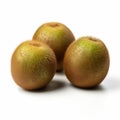 Realistic Renderings Of Kiwi Fruits On White Background