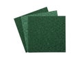 Three green paper sheets isolated on white background Royalty Free Stock Photo