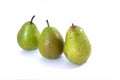 Three green pears Royalty Free Stock Photo