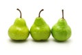 Three green pears