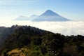 Three Guatemala Volcanos Royalty Free Stock Photo