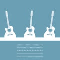 Three guitars Royalty Free Stock Photo